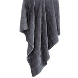 Stella Faux Silk Velvet Double Box Stitch Throw