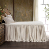 Stella Faux Silk Velvet Bedspread Set in Stone color from HiEnd Accents