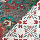 Abbie Western Paisley Swatch, Teal