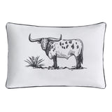 Ranch Life Steer Indoor/Outdoor Pillow, 2 MOQ