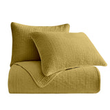 Stonewashed Cotton Velvet Quilt Set - Tuscan