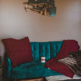 Cable Knit Soft Diamond Throw Pillow