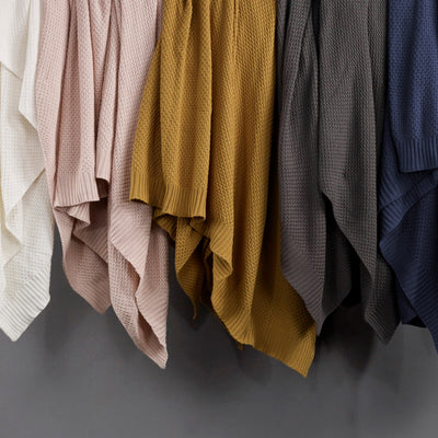 Cotton Knit Throw