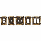 Antler Single Rocker Wall Plate in different patterns from HiEnd Accents