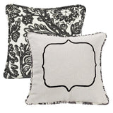 Augusta Embroidered Toile Throw Pillow, 18x18 from HiEnd Accents