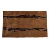 Turquoise Barbwire Kitchen/Bath Rug, 2 MOQ