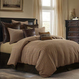 Clifton Houndstooth Bedding Set with matching pillows from HiEnd Accents