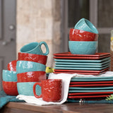 Savannah 16PC Ceramic Dinnerware Set