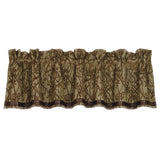 Highland Lodge Tan & Brown Branches Motif Valance
