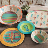 Saguaro Cactus Melamine Serving Bowls, Set of 12